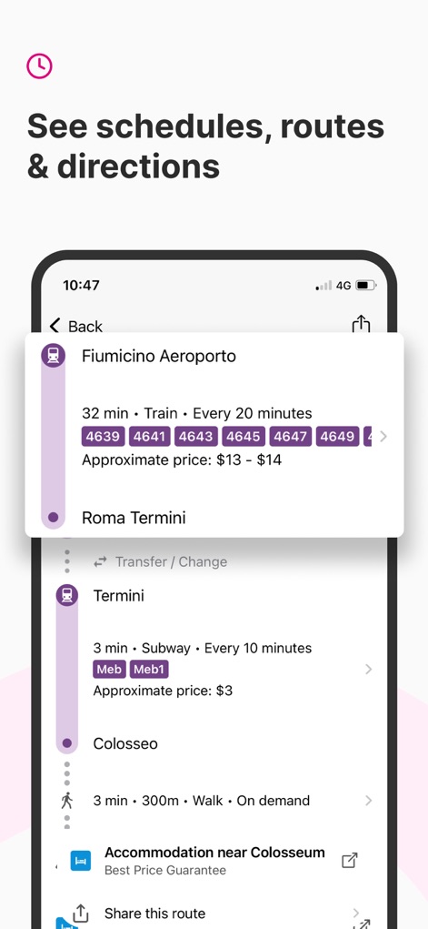 Rome2Rio: Trip Planner - This tool provides a comprehensive, step-by-step itinerary breakdown with detailed schedules for each transport segment and seamlessly integrates accommodation suggestions near the final destination.