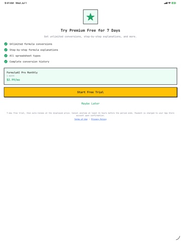 FormulaAI - Formula Converter iPad screenshot