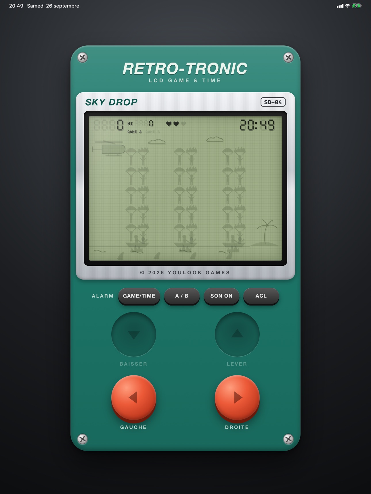 Screenshot 2 of Sky Drop RETRO-TRONIC