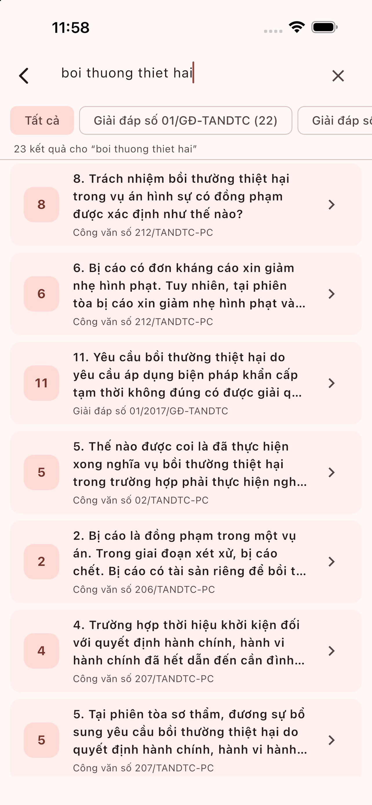 Screenshot 2 of Giải đáp nghiệp vụ xét xử