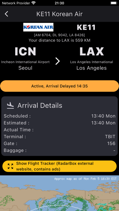 Geneva Airport: Flight Info Screenshot