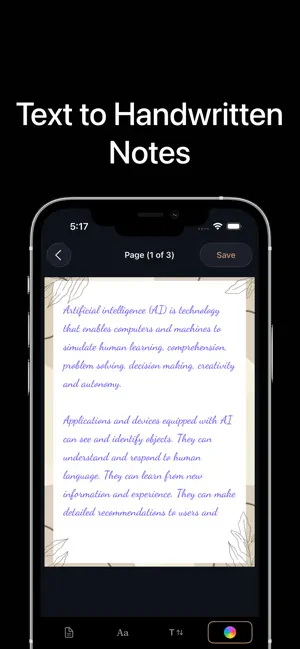 Text to Handwriting: Hand Note screenshot 1