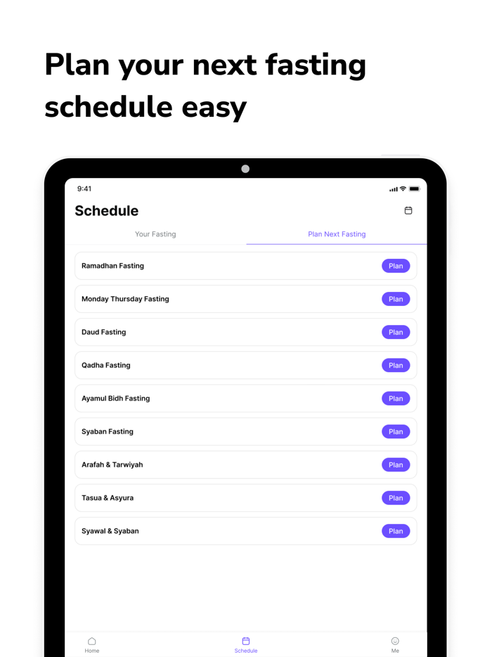 Muslim Fasting Calendar Alarm
