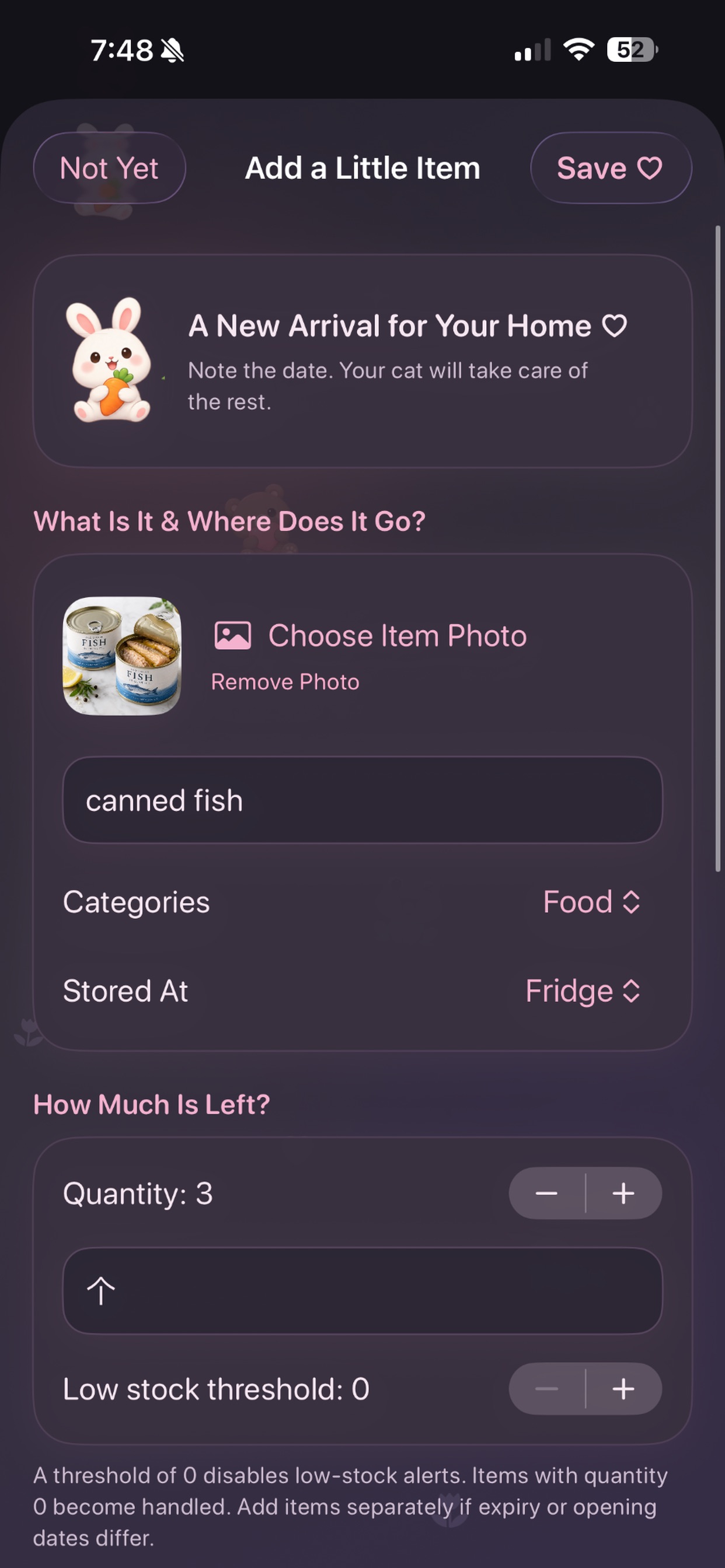 Screenshot 1 of Cozy Expiry Tracker
