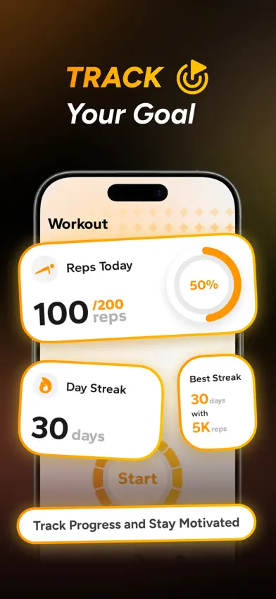 Push Up Counter. screenshot 2