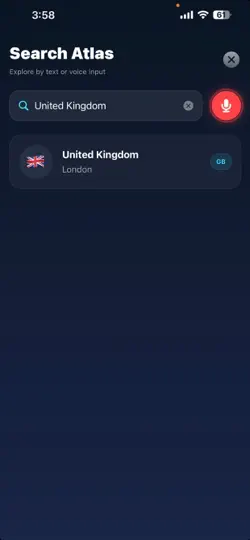 Captura de pantalla de Mapvex en iPhone 5