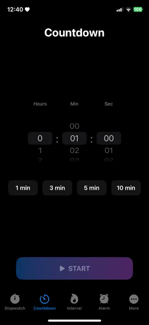 Stopwatch for Sports screenshot 2