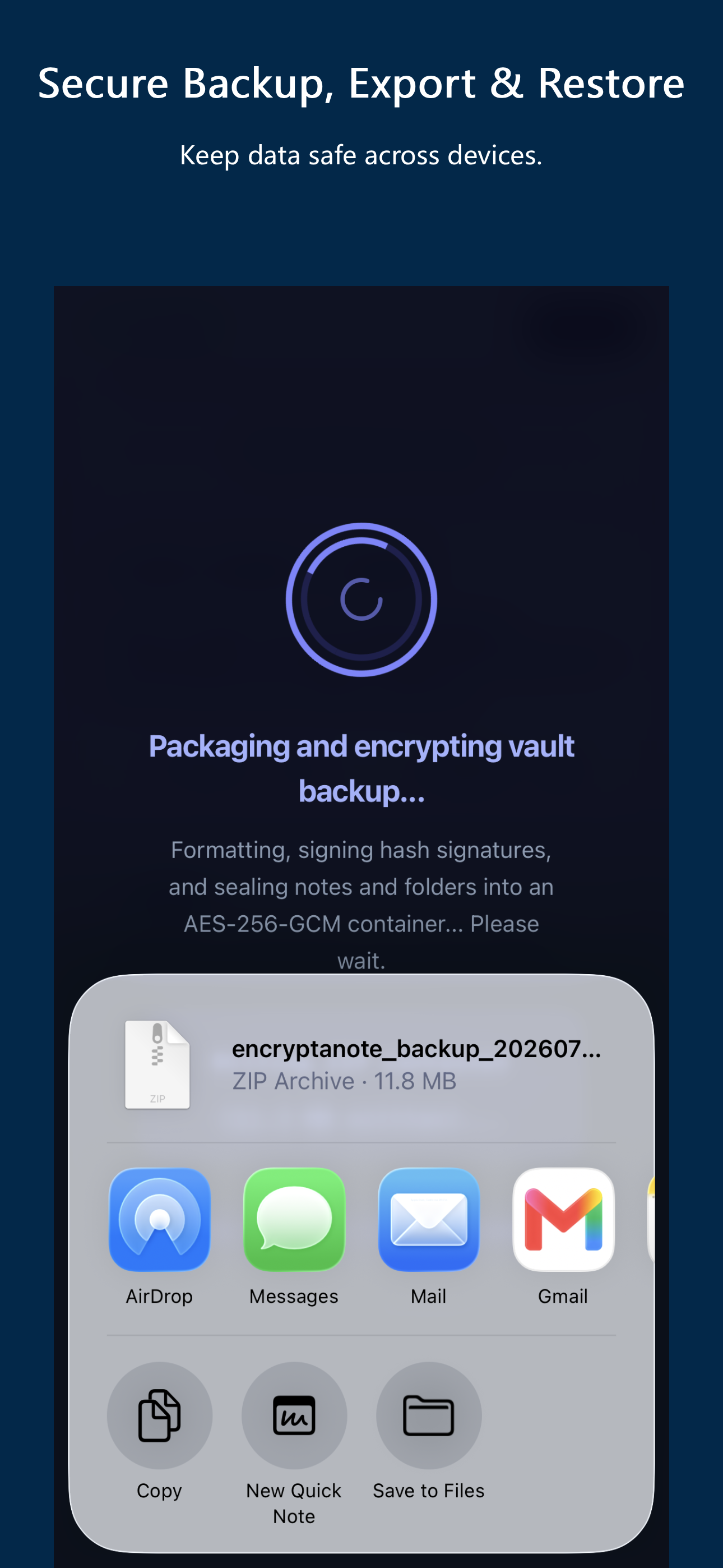 EncryptaNote screenshot 8