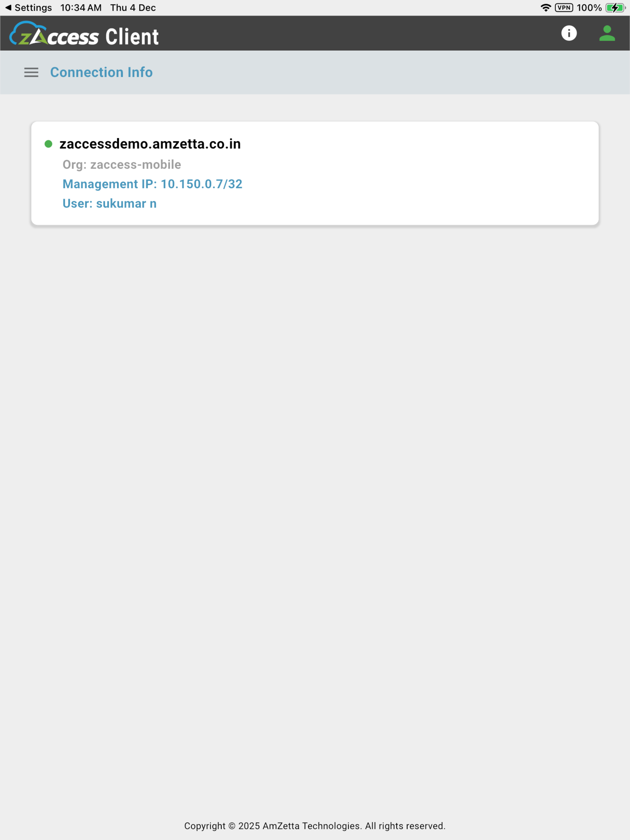 AmZetta zAccess Client screenshot 11