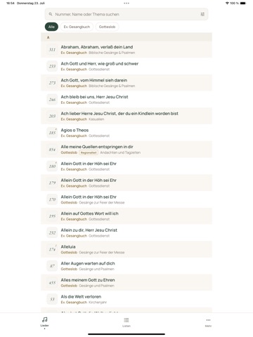 eKlecia Kirchenorgel iPad screenshot