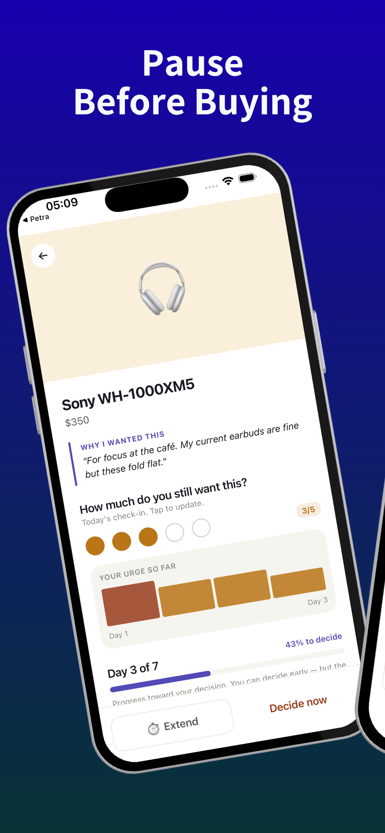 Just Wait - Mindful Shopping screenshot 3