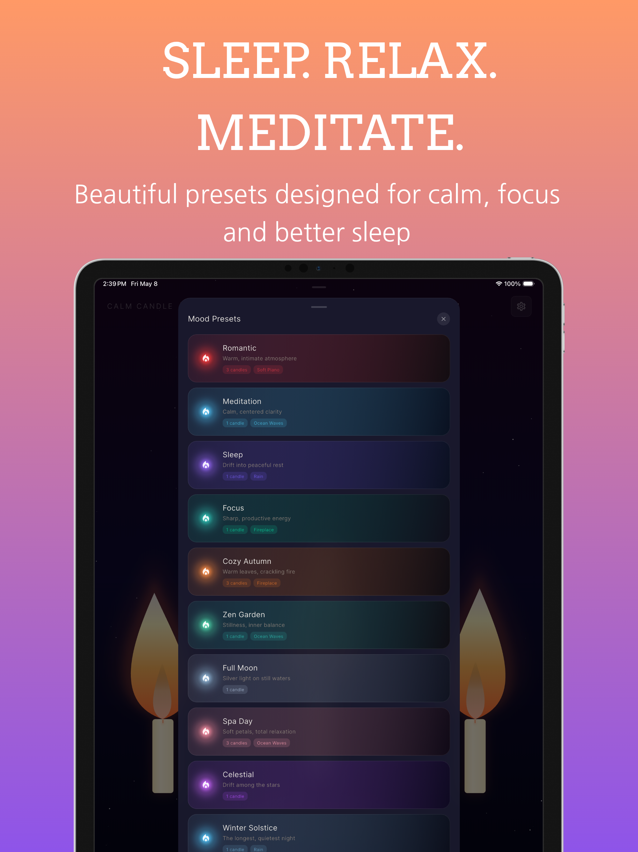 Calm Candle: Sleep Sounds