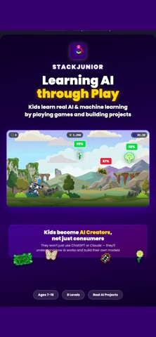 StackJunior: AI for Kids iPhone screenshot
