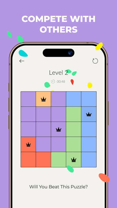 Queens & Crowns: Board Puzzle Screenshot