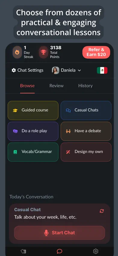Langua: AI language learning screenshot 2