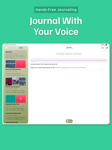 Rambler: Voice Journal & Diary iPad screenshot