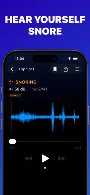 Snory: Snore Tracker screenshot 1