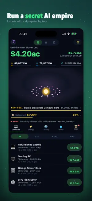AI Tycoon: Idle Datacenter screenshot 1