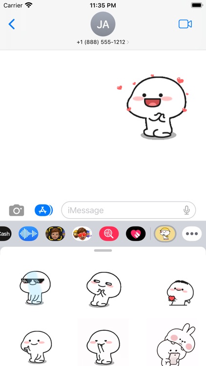 Animated Pentol - Love Sticker