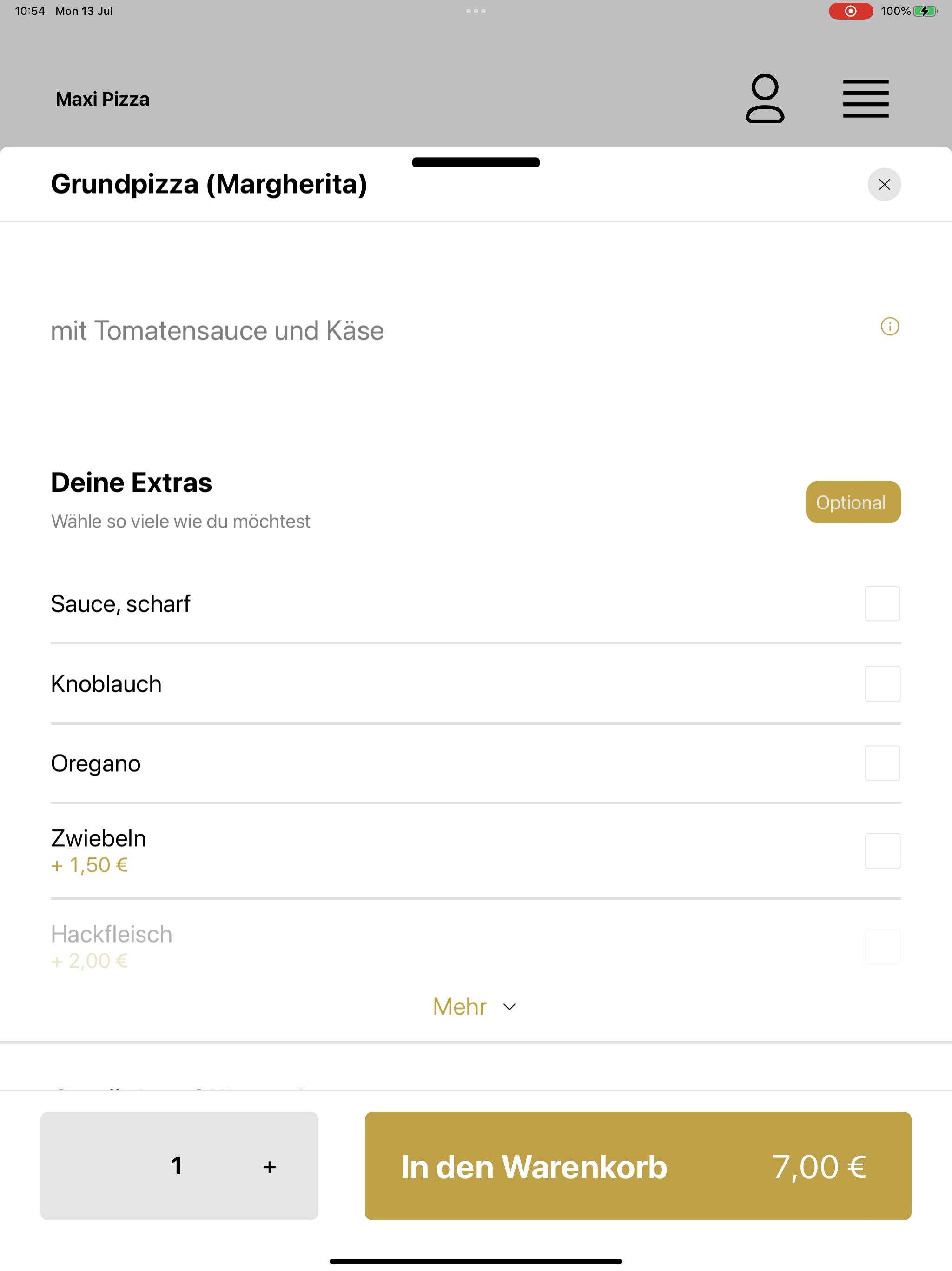 Maxi Pizza DE screenshot 15