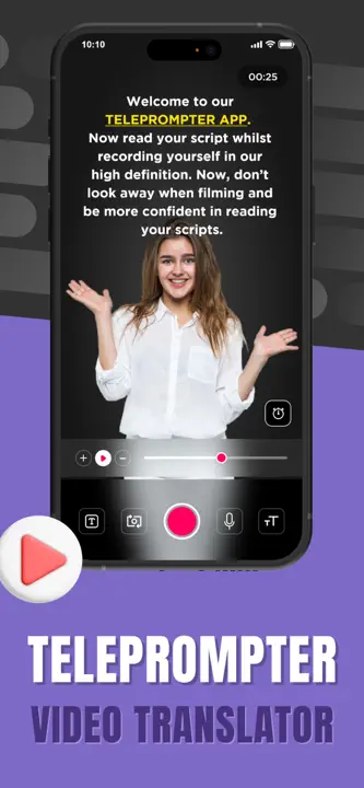 Teleprompter－Read script : capture d’écran 1 sur 4