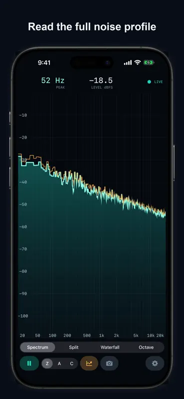 SonoSpec: Audio Spectrum RTA screenshot 8 of 10