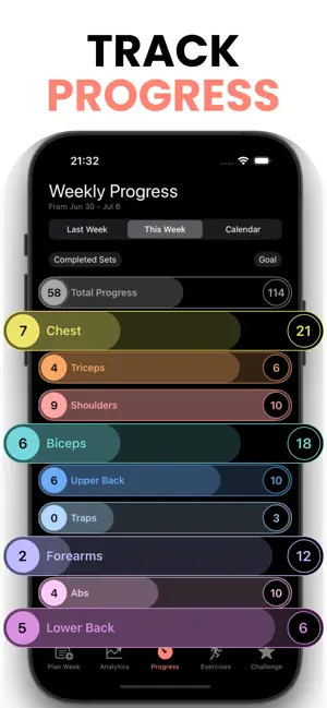 Gym Workout Tracker Muscle Lab screenshot 1