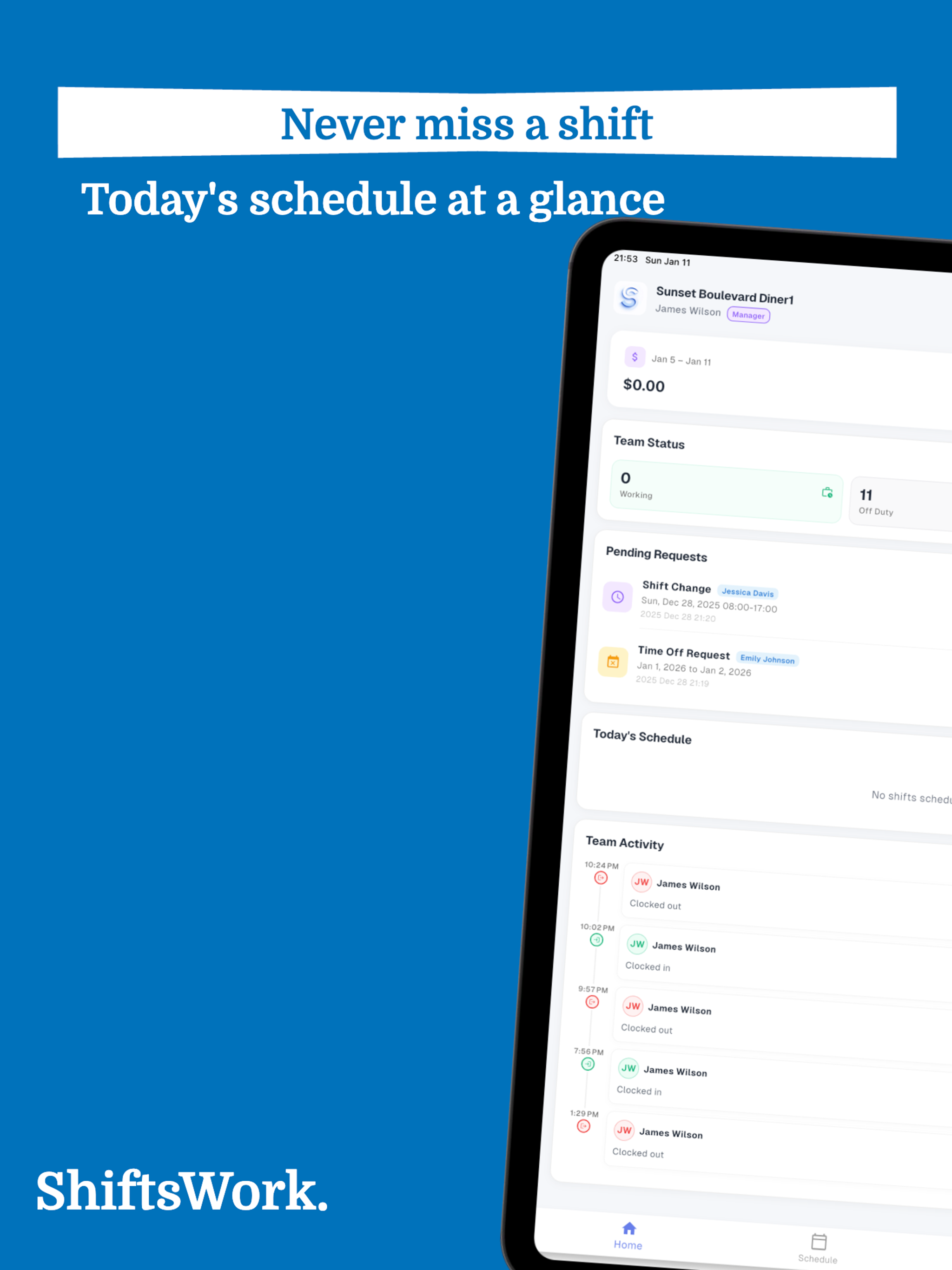 ShiftsWork: time tracking screenshot 8