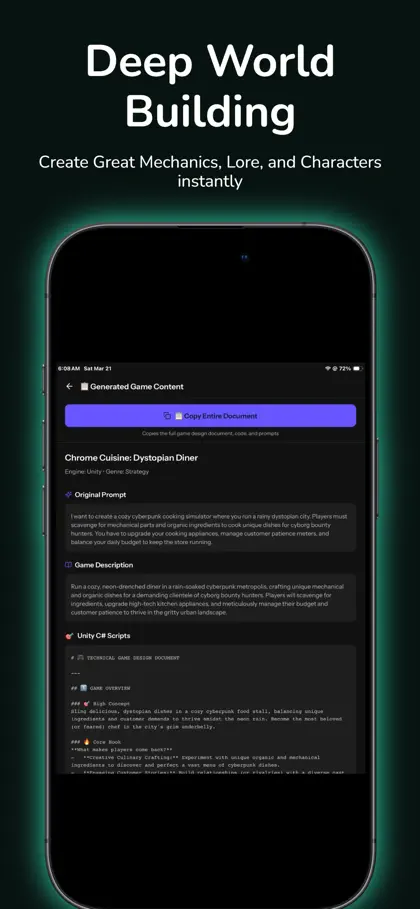 Screenshot 3 von 4 zu GameForge AI: Code & Build