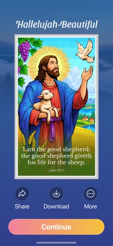Amen Color-Bible Coloring Book iPhone screenshot