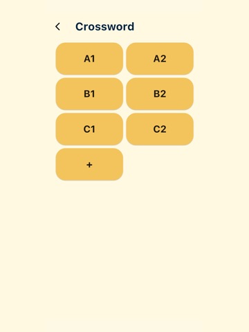 Crosswords iPad screenshot