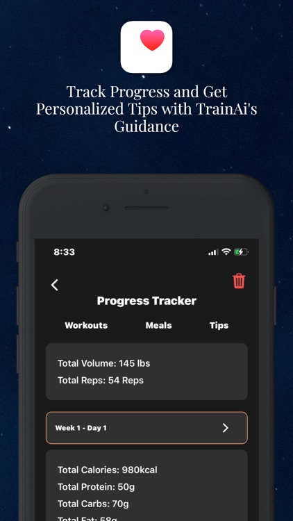 TrainAI-Workout & Meal Planner screenshot-6