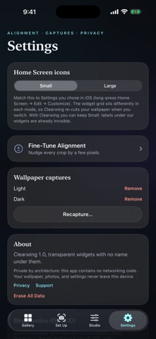 Clearwing: Transparent Widgets Screenshot 6 of 6