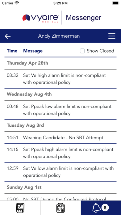 ZOLL - Messenger Screenshot