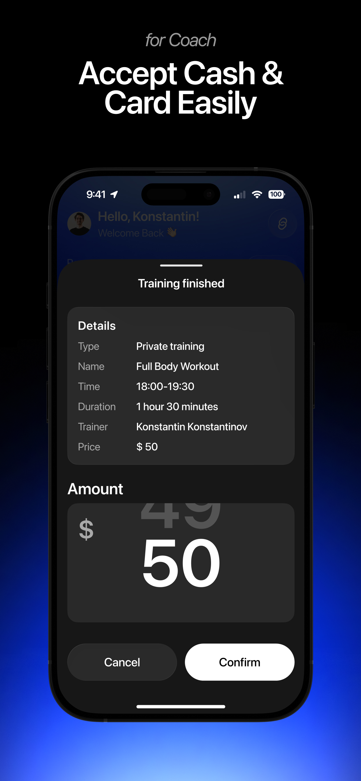 Coach One: Training Platform screenshot 2