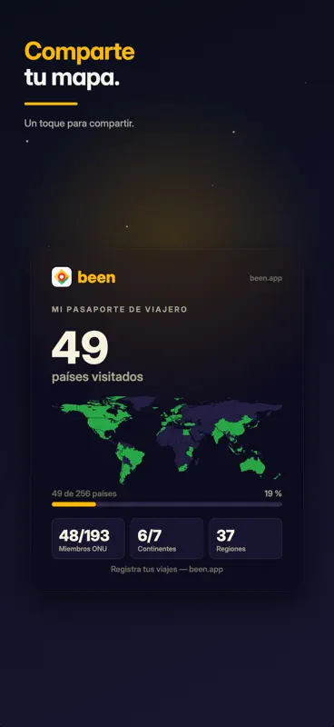 been — travel map & tracker screenshot 7 of 8
