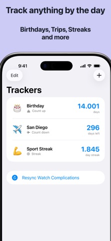 天数统计：生日纪念日倒数 screenshot
