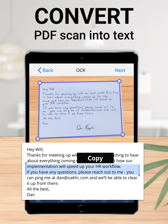 ProScan - Scanner To PDF iPad screenshot 5 - Business app