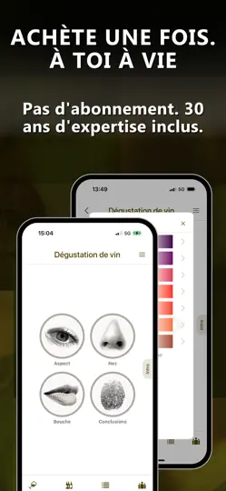 Capture d'écran de Déguster Les Vins : Guide Pro sur iPhone 4