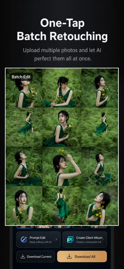 Screenshot 4 di 6 di PhotoGlow AI: Portrait Editor