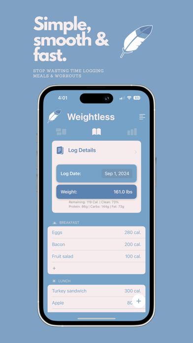 Weightless: Calorie Tracker Screenshot