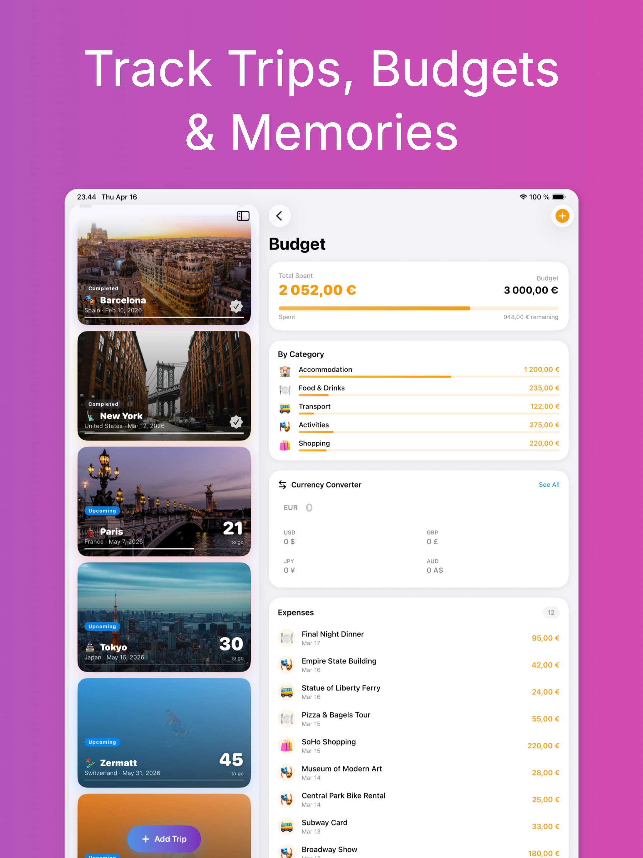 Vacation Countdown - TripNest