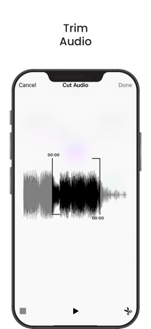 Audio Recorder & Trimmer iPhone screenshot