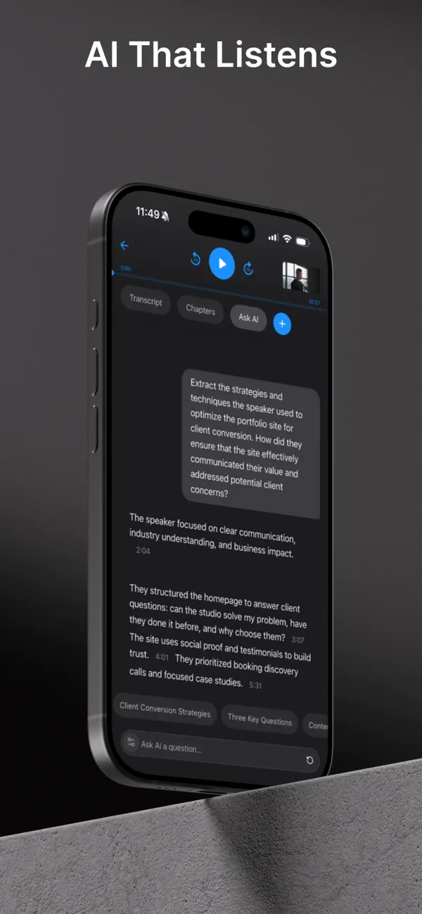 #1. ScreenApp: AI Voice Recorder (iOS) Av: ScreenApp