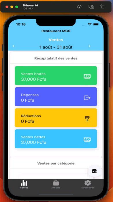 Gesta+ Tableau de bord Screenshot