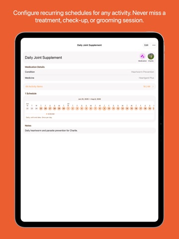 Pet Health &  Meds - PetPulse iPad screenshot