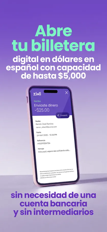 Captura de tela 6 de 6 de Zinli: Envía y Recibe Dólares
