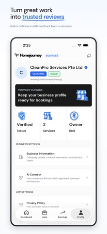 Homejourney Business screenshot