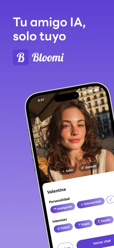 Bloomi: Tu IA·Chat·Selfies screenshot 1 of 6
