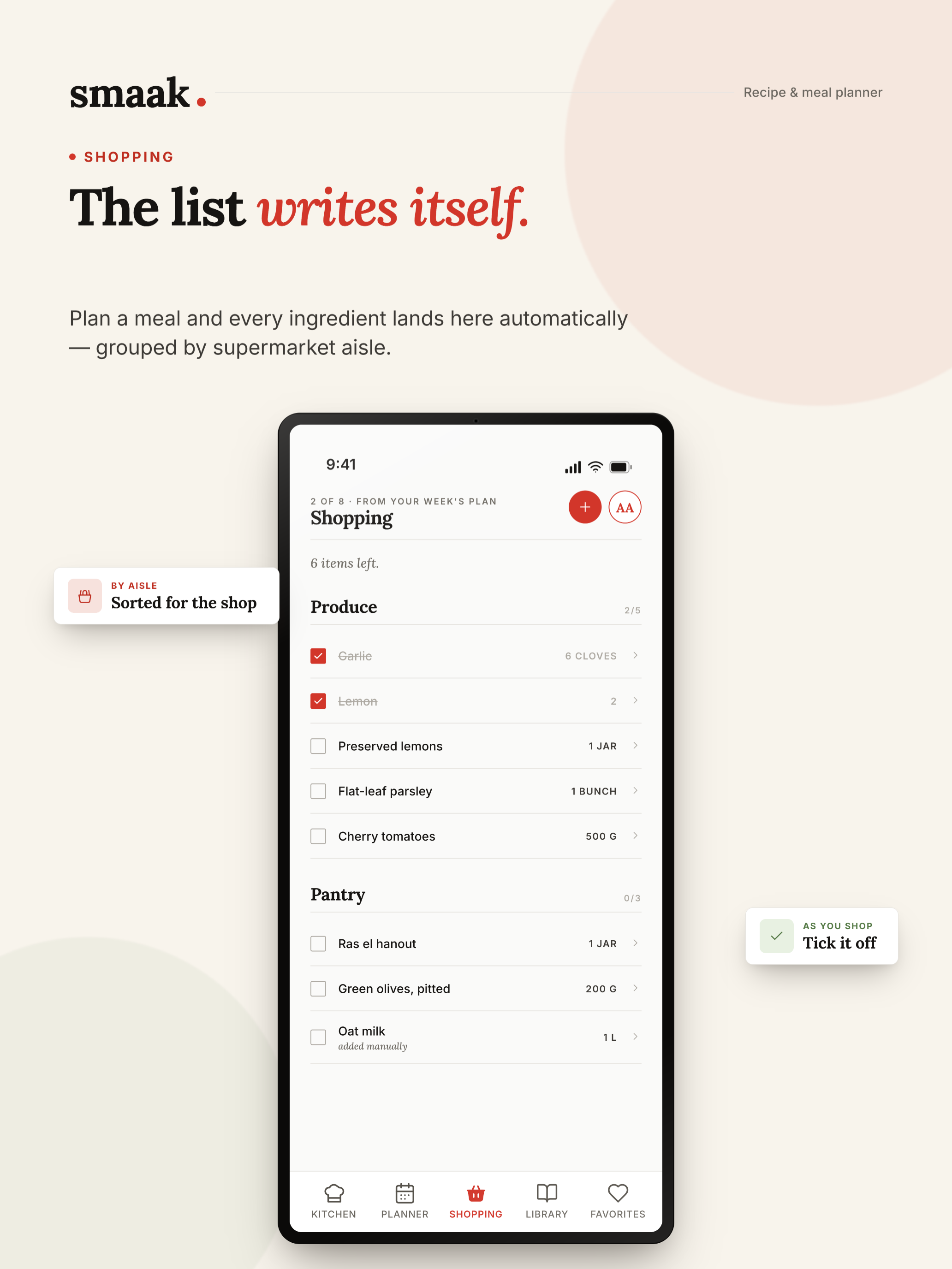 Smaak: Meal Planner & Recipes screenshot 7